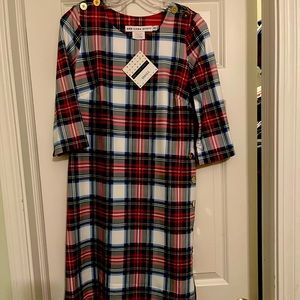 NWT Gretchen Scott plaid dress size SMALL